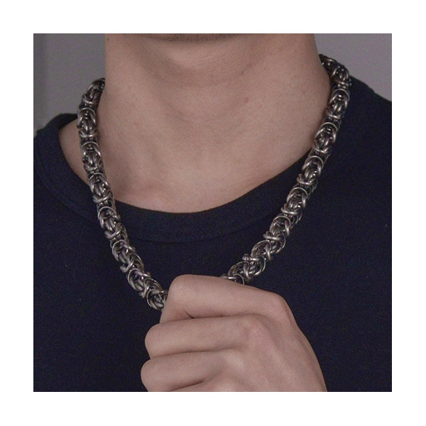 Halskette aus Metall VINTAGE 60cm