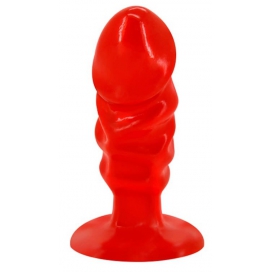 Pila do Butt Dick 10 x 3,5cm Vermelho