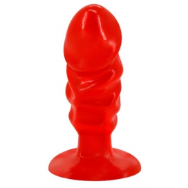 Plug Butt Dick 10 x 3,5 cm rosso