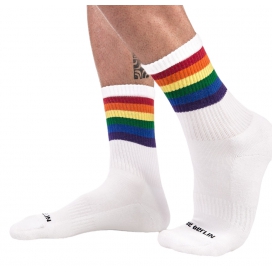 Mezzi calzini arcobaleno