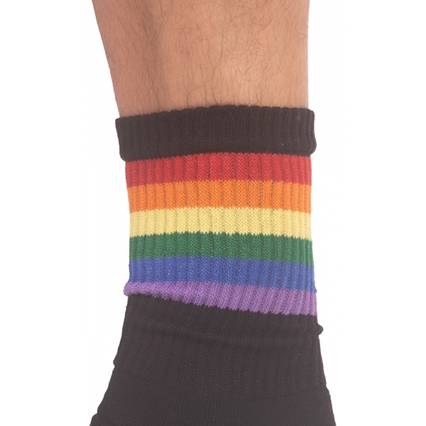 MEDIAS CALZONETAS Arco Iris Negro