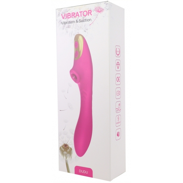 Dudu Klitoris- und G-Punkt-Stimulator 20cm Pink