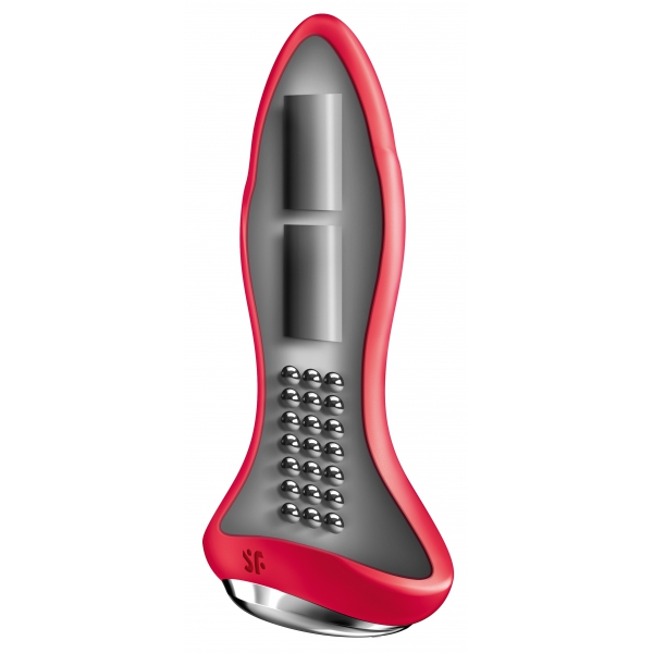 Plug vibrante collegato Rotator 1 Satisfyer 10 x 4cm Rosso