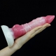 White Base Peach Silica Gel Dildo - 11