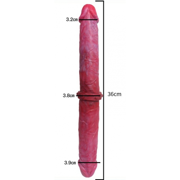 Doppio Dildo Reale 36 x 4,3 cm