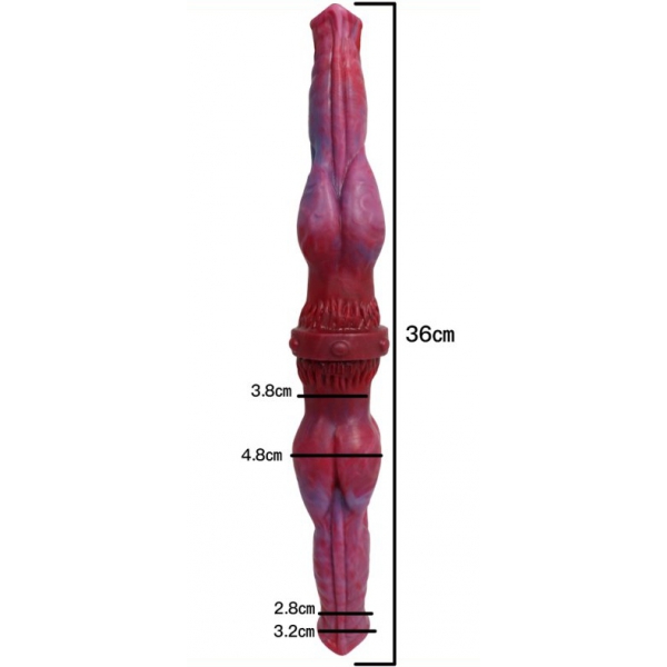 Double Dildo Duo Dragon 35 x 4.8cm