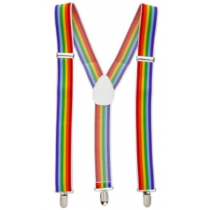Pride Items Suspenders LGBT+ Colors