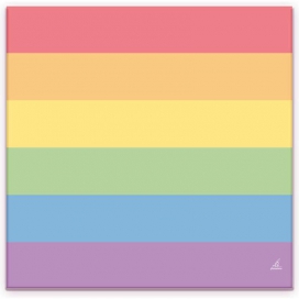 Pride Items Toalhas de papel arco-íris x20