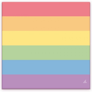 Pride Items Toalhas de papel arco-íris x20