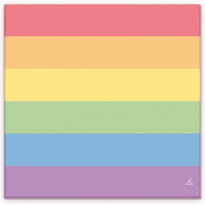 Pride Items Toallas de papel Rainbow x20