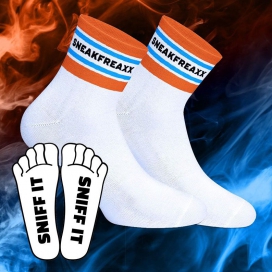 SneakFreaxx SNIFF IT SHORT Low Socks White