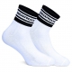 Low socks WHITE BLACK SHORT White-Black