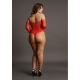 CROTCHLESS Red bodysuit