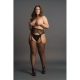 Black LACE FISHNET fishnet stockings