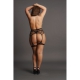 GARTERBELT Fishnet Suspender Belt Preto