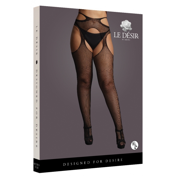 Panty Grote Maat STRAPPY Zwart