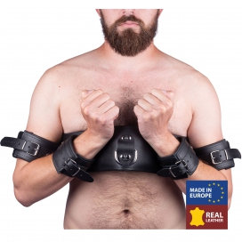 The Red Leather arm/wrist and chest restraints