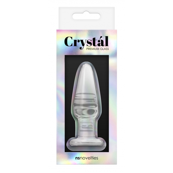 Glasplug Crystal Tapered S 7 x 2.3cm