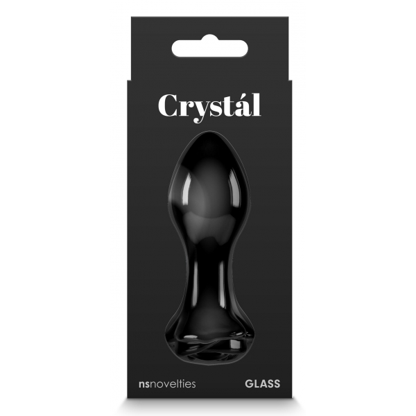 Kristal Roze Glazen Stop 7 x 3.2cm Zwart