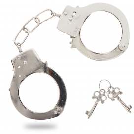 Toy Joy Metal Handcuffs Fun Cuffs Silver