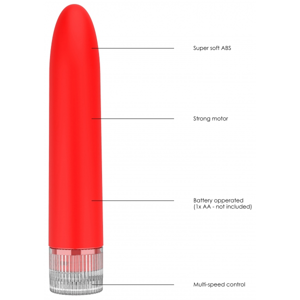 Mini Vibro Eleni 14cm Rojo