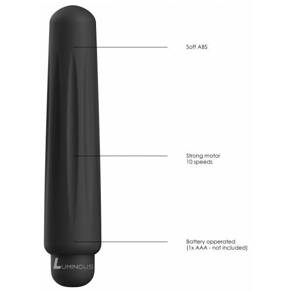 Mini vibro Delia 12cm Preto