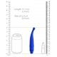 Lyra mini vibrador 15cm Azul