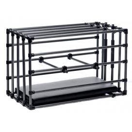 Master Series Adjustable metal cage KENNEL PUPPY Black