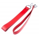 Set of 2 Red Leather Sling Stands