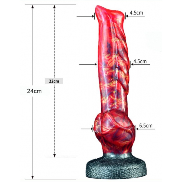 Dragon Color Silicone Dildo - 05