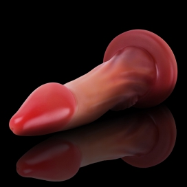 FXDragon Colorful Silicone Realistic Dildo - Penguin Flesh