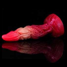 Gradient Color Animal Dildos - 05 RED
