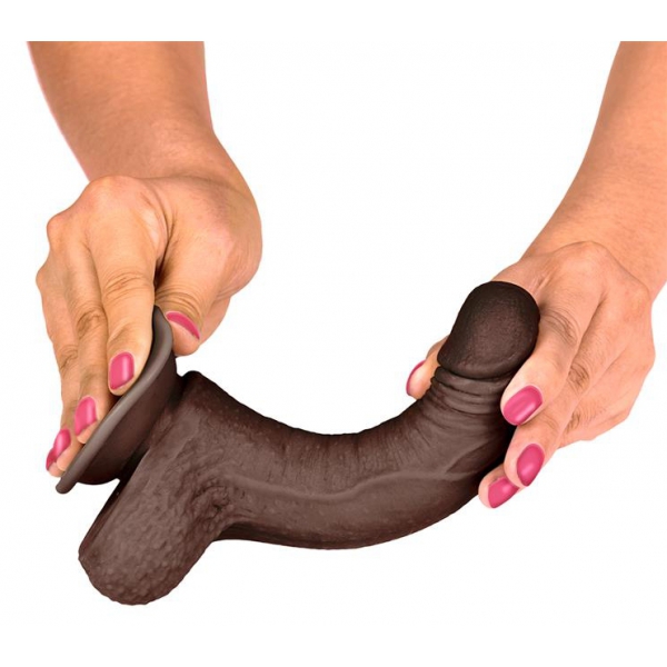 Realistische Dildo Slidy Cock 12.5 x 3.8cm Bruin