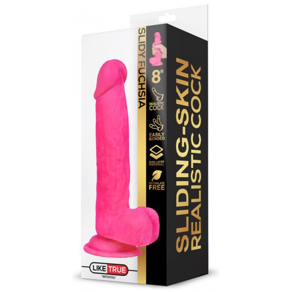 Realistischer Dildo Slidy Cock 15 x 4cm Pink