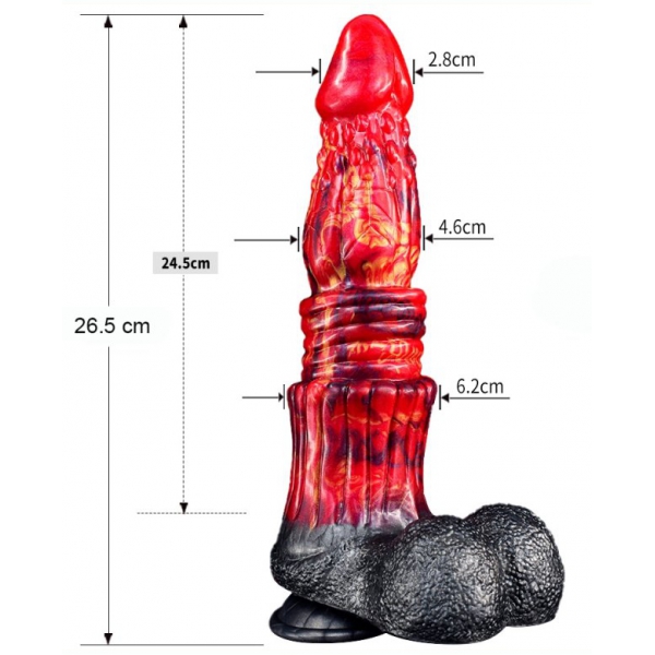 Dragon Color Silicone Dildo - 08