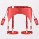 Red Suspender Belt and Handcuffs