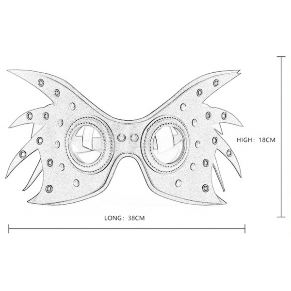 Wingy Mask Zwart