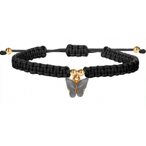 Joy Jewels Bracciale a farfalla nero