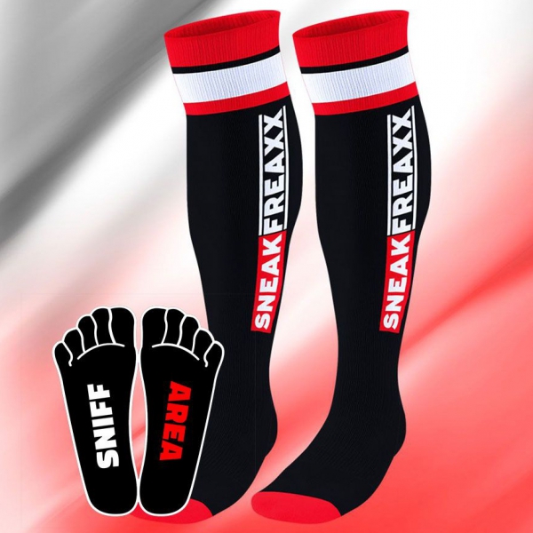 Hohe Socken Sneak Freaxx Schwarz-Rot