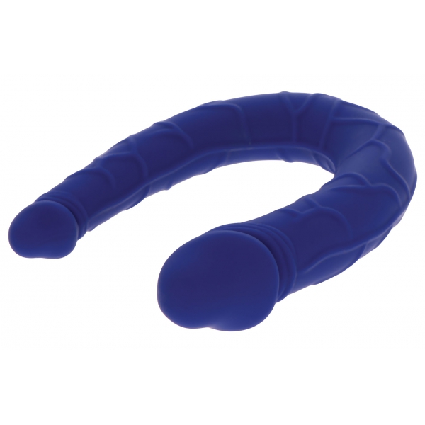 Mini Dubbele Dildo U-Vorm 11 x 3.1cm Blauw