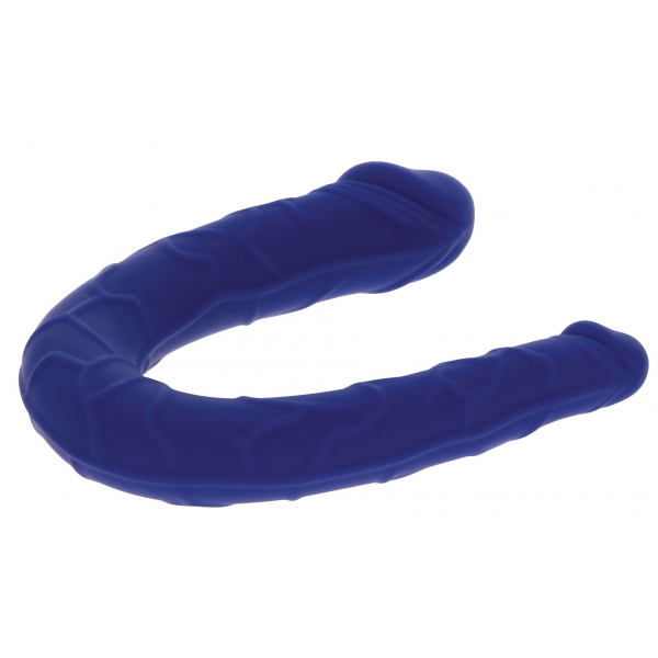 Mini Dubbele Dildo U-Vorm 11 x 3.1cm Blauw