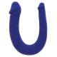 Mini Dildo duplo em forma de U 11 x 3,1cm Azul