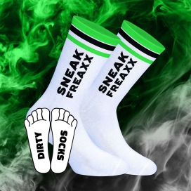 SneakFreaxx Schmutzige Socken Weiß-Grün