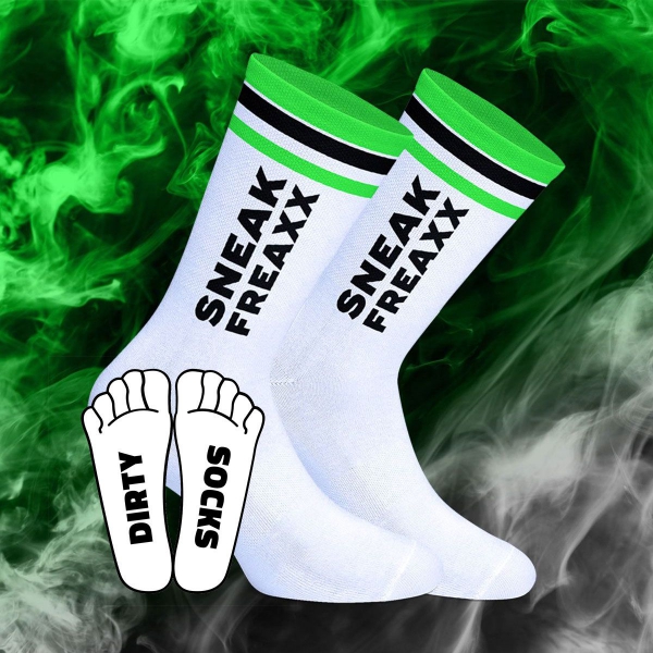 Dirty Socks White-Green