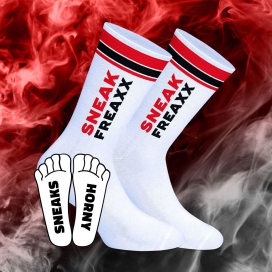 SneakFreaxx Socken Neon Horny Rot