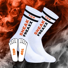 SneakFreaxx Chaussettes Socken Neon Top Orange