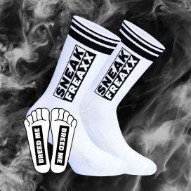 SneakFreaxx BREED ME Socks White-Black