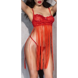 Chilirose Jeanne Babydoll - Rood