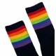 PRIDE GYM Rainbow black socks