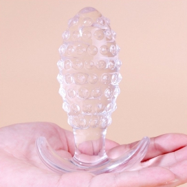 ClearlyHorny Ficha transparente Dotted Pine M 7,5 x 3cm
